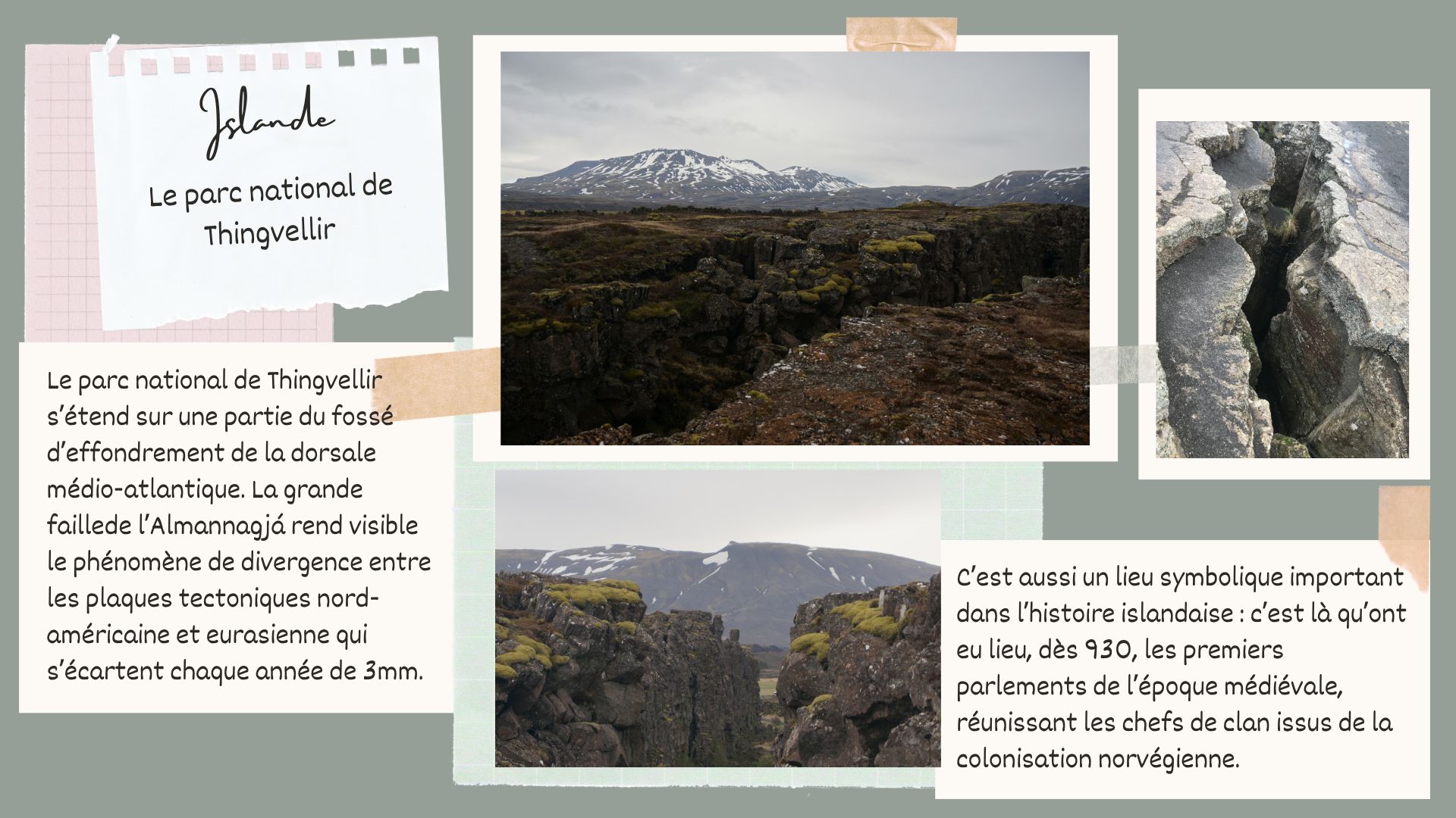 DAAC Islande - la faille du parc Thingvellir
