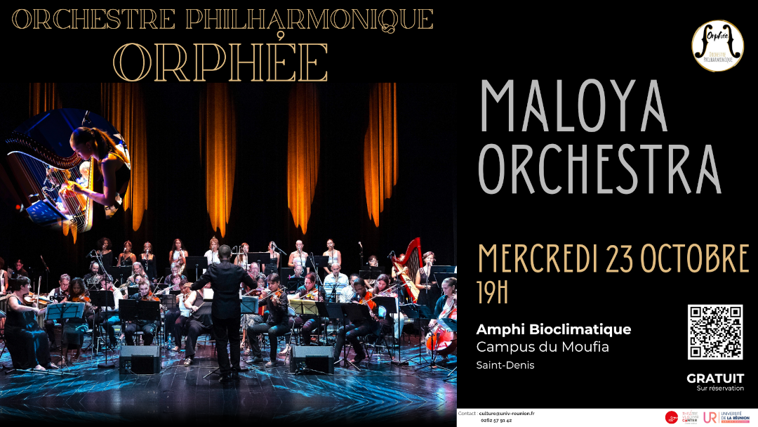 Affiche du concert de Maloya Orchestra le 23 octobre 2024