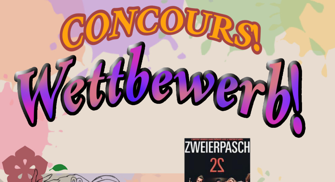 Concours d'affiches dans le cadre du projet Zweierpasch y met l'allemand en ler