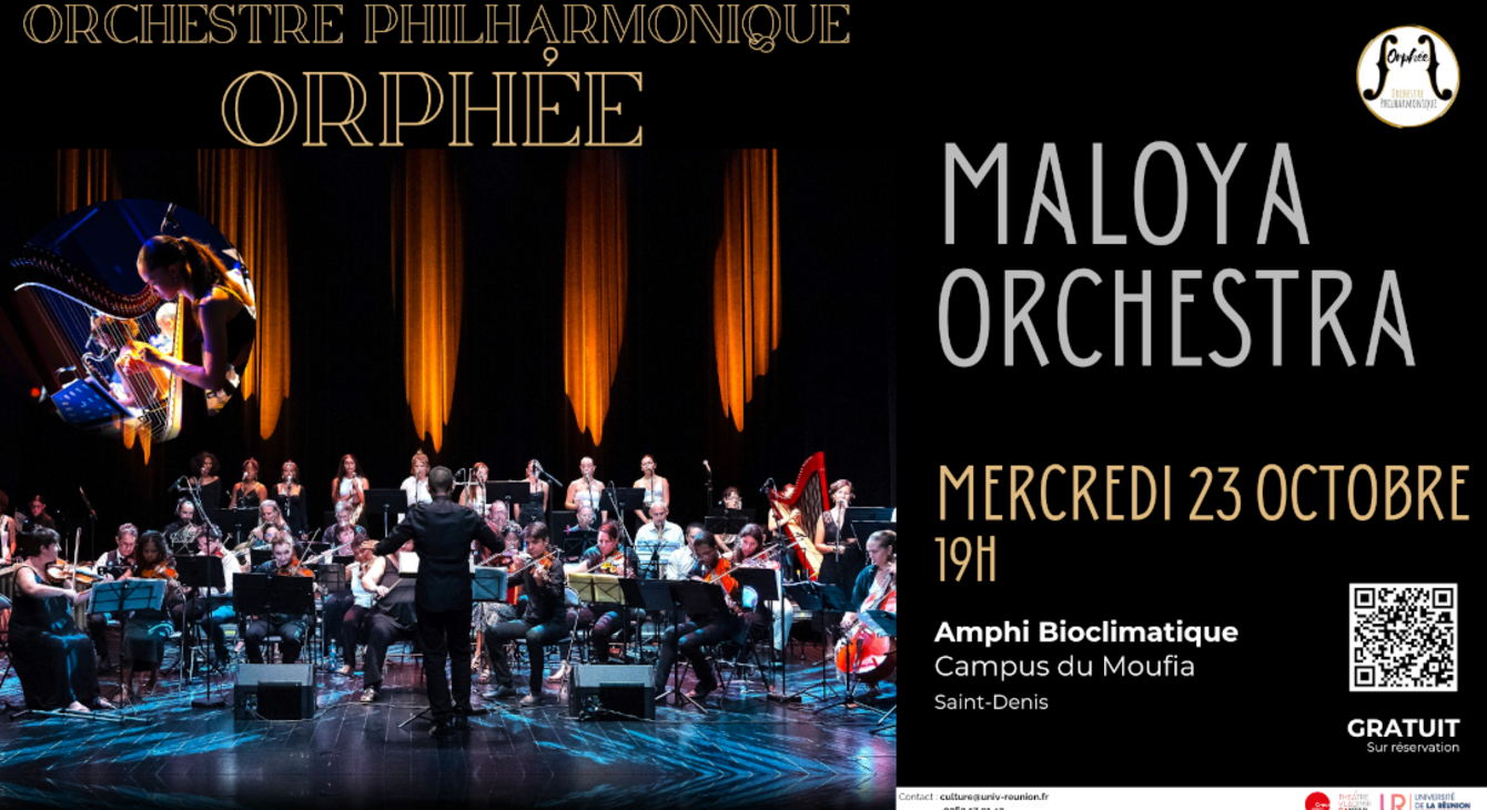 Affiche du concert de Maloya Orchestra le 23 octobre 2024