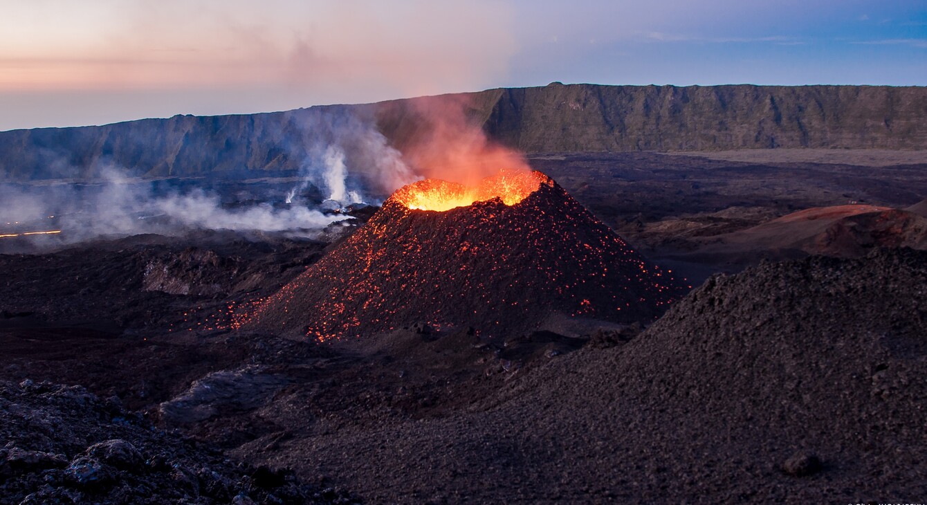 entête photo du piton de la fournaise