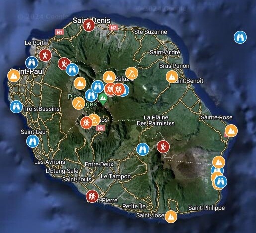 Lithothèque de la Réunion - Carte interactive